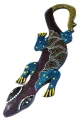 Jaszczurka drewniana 30 cm 39045