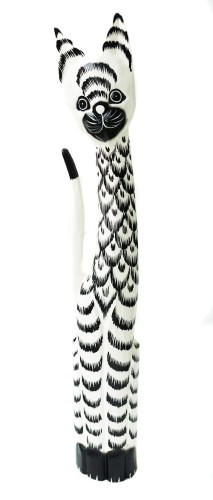Kot z drewna 80 cm / 3 kolory    58472