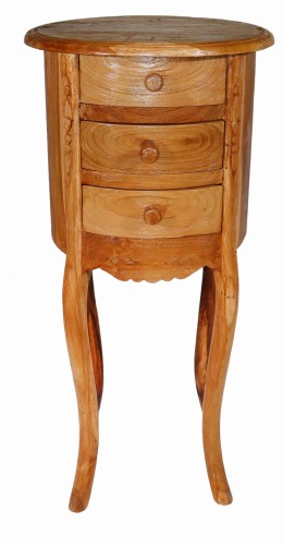 Szafka nocna z  teku wys. 70 cm / 2 kolory 76895