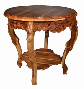 Stolik z teku wys. 80 cm 