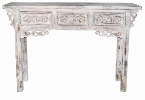 Stolik z drewna wys. 80 cm / 2 kolory