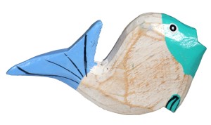 Ryba z drewna 6 cm / 2 kolory 