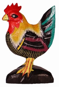 Kura z drewna - 20 cm / 2 kolory 