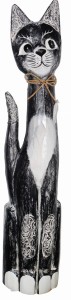 Kot z drewna -  60cm / 3 kolory   