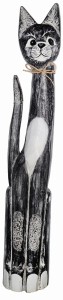 Kot z drewna - 80 cm / 3 kolory  