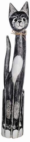 Kot z drewna - 80 cm / 3 kolory   30134