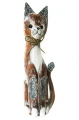 Kot z drewna  -25 cm / 5 kolorów 48432