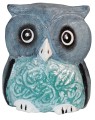 Sowa z drewna 8,5 cm / 4 kolory 44810