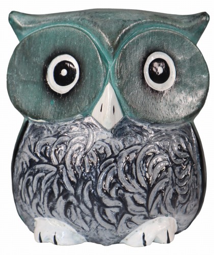 Sowa z drewna 10 cm / 4 kolory     88721