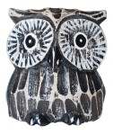 Sowa z drewna 7,5 cm /  7 kolorów   
