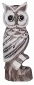 Sowa z drewna 30 cm / 3 kolory 95083
