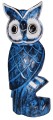 Sowa z drewna 50 cm /  4 kolory 40092