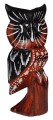 Sowa z drewna 15 cm / 4 kolory 78458
