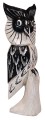 Sowa z drewna 15 cm / 4 kolory 61530