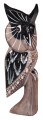Sowa z drewna 20 cm / 4 kolory 84024