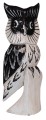 Sowa z drewna 20 cm / 4 kolory 95023