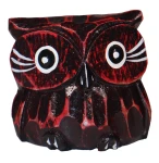 Sowa z drewna 4 cm / 4 kolory