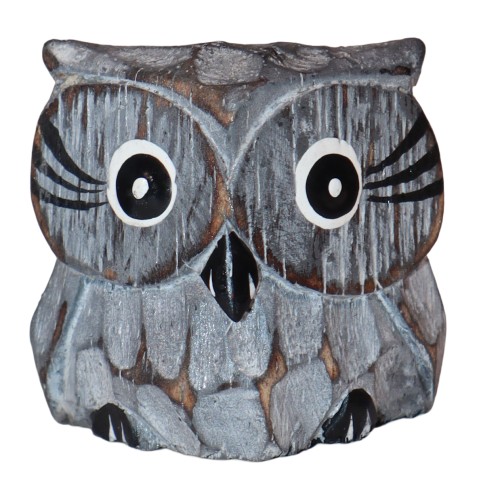 Sowa z drewna 3 cm / 5 kolorów 8001