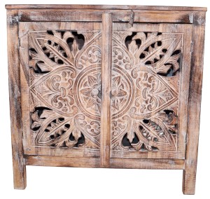 Szafka z  drewna wys. 70 cm / 2 kolory