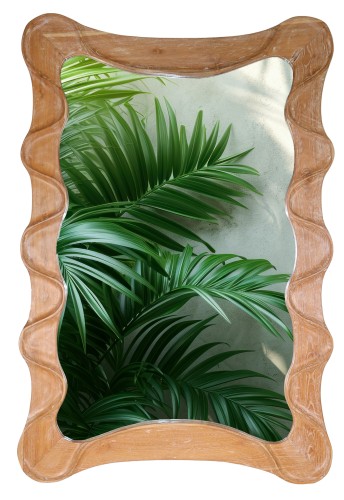 Lustro w drewnianej ramie - wys. 120 cm 31196