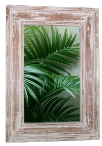 Lustro w drewnianej ramie - wys. 100 cm 