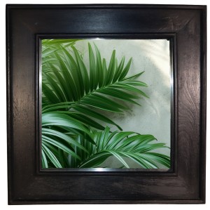 Lustro w drewnianej ramie - wys. 80 cm  