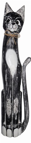 Kot z drewna - 60 cm / 4 kolory   18997