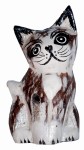 Kot z drewna -  8 cm / 3 kolory 