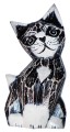 Kot z drewna - 12 cm / 3 kolory     52719