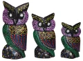 Sowa z drewna 12 cm 42284
