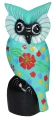 Sowa z drewna 20 cm / 5 kolorów  54828