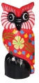 Sowa z drewna 20 cm / 5 kolorów  48257