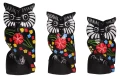 Zestaw trzech sów z drewna  - wys.  15 cm,  17 cm,  20 cm    6500
