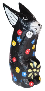 Królik z drewna - 12 cm / 5 kolorów