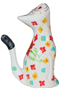 Kot z drewna - 12,5 cm / 5 kolorów  