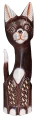 Kot z drewna  - 30 cm / 3 wzory 68671