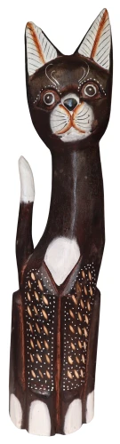 Kot z drewna - 50 cm / 3 wzory 39499