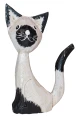 Kot z drewna  - 13 cm / 4 kolory 84866