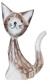 Kot z drewna  - 13 cm / 4 kolory 50221