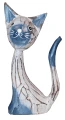 Kot z drewna  - 16 cm / 4 kolory 43578