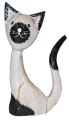 Kot z drewna  - 16 cm / 4 kolory 14326