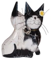Kot z drewna  - 14 cm / 4 kolory  57847