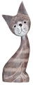 Kot z drewna  - 20 cm / 4 kolory 961