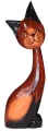 Kot z drewna  - 25 cm / 4 kolory 8560