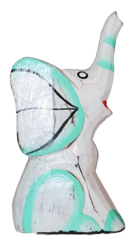 Słoń z drewna 14 cm / 3 kolory 21066