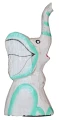 Słoń z drewna 16 cm / 3 kolory  25017