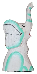 Słoń z drewna 16 cm / 3 kolory 
