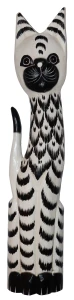 Kot z drewna  - 60 cm / 3 wzory 