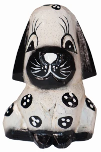 Piesek z drewna  10,5 cm / 4 kolory