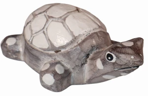 Żółw z drewna  długość 10 cm / 4 kolory